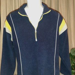 Jacket-Sweater, Blue-Yellow, Arizona Jean Co. XL
